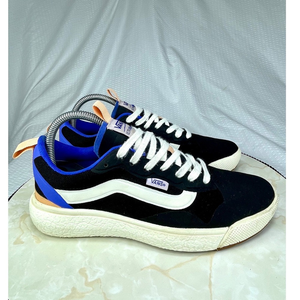 Vans UltraRange EXO Athletic Sneakers Womens 8 Black Blue Low Top Sporty Shoes